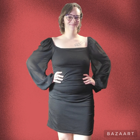 FREE W BUNDLE Shein puff sleeve mini dress - Picture 15 of 15